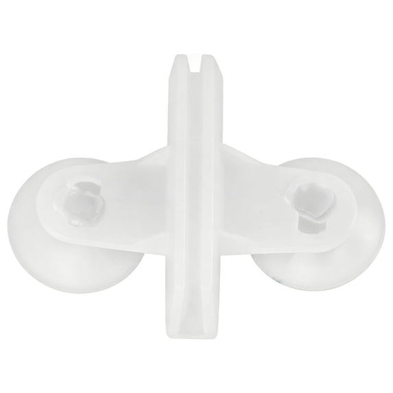 3x2.1 Inch PVC Aquarium Suction Cup Divider Clips, Fish Tank Isolation Mesh Board Fixing Brackets, Durable Glass Holding Clamps for Aquatic Breeding Partition and Fish Tank Decor Setup,1 Pc,White