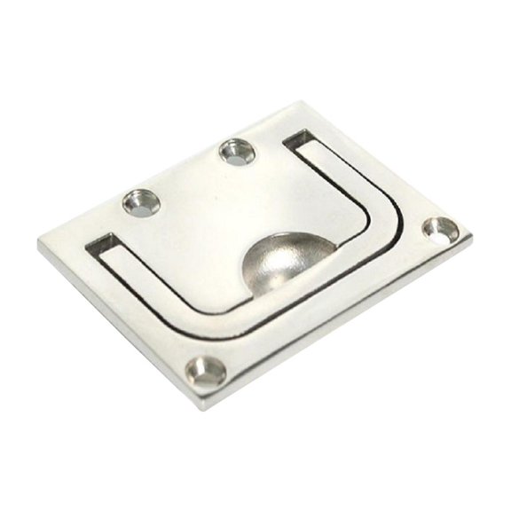 3x2.2 Inch 316 Stainless steel shape square Flush Pull Handles, Recessed Furniture Handle, Boat Cabinet Flush Mount Lifting