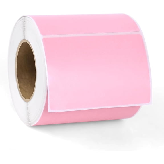 3x2 Inch Thermal Printer Labels Adhesive Waterproof Address and Barcode Stickers for Laser/Inkjet Printers Ideal for Small Business Shipping & Inventory Pink, 500 Pcs