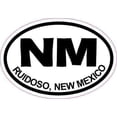 thumbnail image 1 of 3x2 Oval NM Ruidoso New Mexico Sticker Travel Luggage Decal Car Stickers, 1 of 2