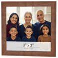 thumbnail image 1 of 3x3 Frame Brown Farmhouse Solid Wood Picture Frame Width 1.5 Inches | Interior Frame Depth 0.5, 1 of 8