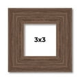 thumbnail image 1 of 3x3 Frame Brown Farmhouse Solid Wood Picture Frame Width 1.5 Inches | Interior Frame Depth 0.5, 1 of 8