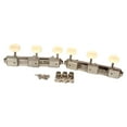 thumbnail image 1 of 3x3 Guitar Tuning Pegs Vintage Keys 3 on a Plate Tuners Nickel w/Aged White, 1 of 8