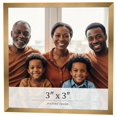 thumbnail image 1 of 3x3 IN Frame Gold Bronze Solid Wood Picture Frame Width 0.75 Inches | Interior Frame Depth 0.5, 1 of 8