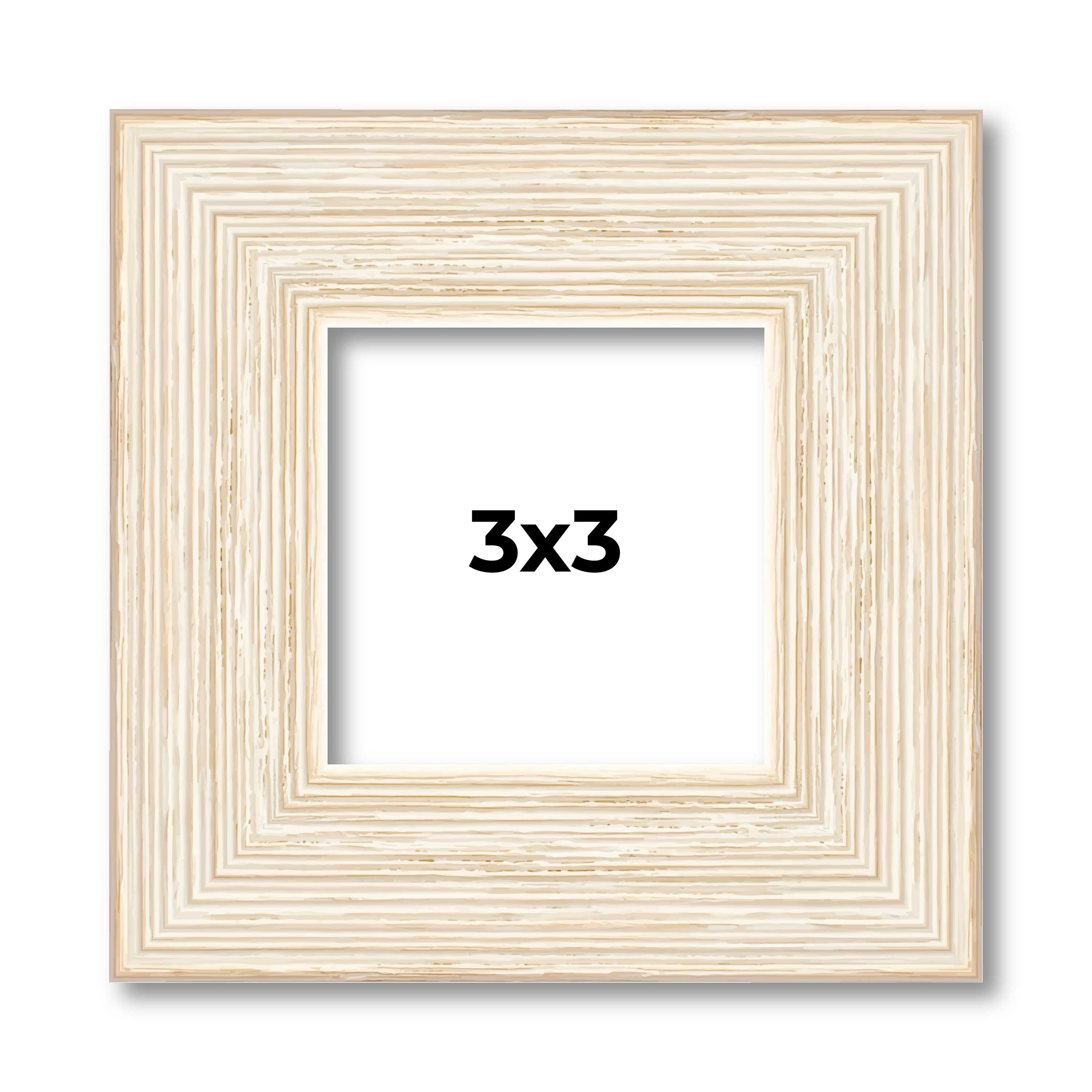 3 Inch Picture Frame 3x3 In Frame White Real Wood Picture Frame Width 1.5 inches | Interior ...