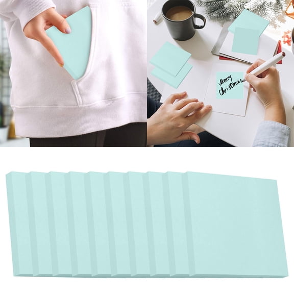 3x3 Inch Assorted Bright Tearable Self-Stick Note Pad Reminder Memo Sheets For Adult Office Journal Daily Planning