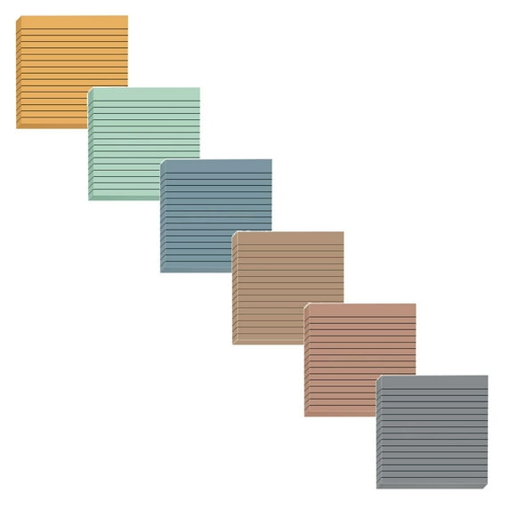 3x3 Inch Lined Vintage Sticky Notes Strong Adhesive Memo Pads Square ...