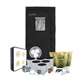 thumbnail image 1 of 3x3 LED Grow Tent Kit Complete with AgroMax 3x3 (39"x39"x79") Tent + HTG Full Spectrum LED Grow Light + Organic Soil & Nutrients, 1 of 1