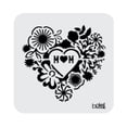 thumbnail image 1 of 3x3 MOM Floral Heart Stencil, 1 of 1
