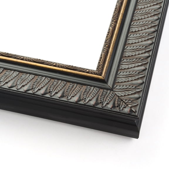 3x3 Ornate Black Picture Frame - UV Acrylic, Foam Board Backing, Hanging Hardware