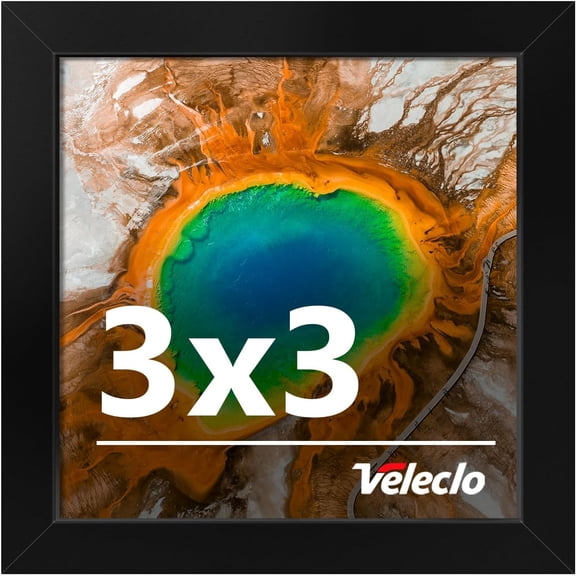 3x3 Picture Frame, 3x3 Black Picture Frame with Shatter Resistant Plexiglass, Stable and Sturdy 3 x 3 Poster Frame, Handpicked Gift Collection, 1 Pack