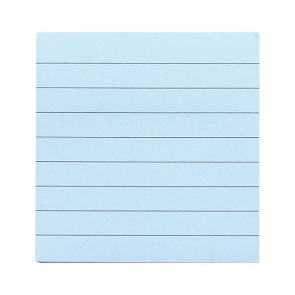 3x3in Lined Sticky Notes Pastel Ruled, 80 Sheets Super Sticking Power Memo Pads for Office Home Use