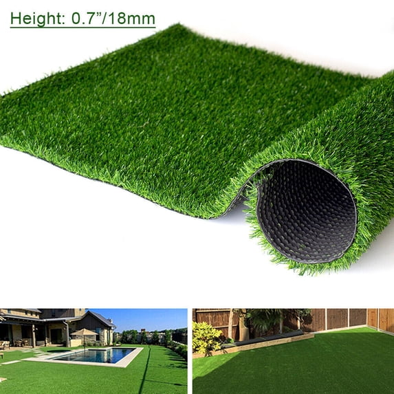3x3ft Artificial Fake Synthetic Grass Rug Garden Landscape Lawn Carpet Mat Turf