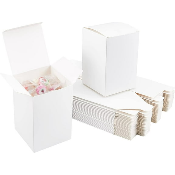 3x3x4.7 Gift Boxes 30pcs Paper Cube Boxes with Lids Paper Present Packaging Box Decorative Gift Wrap Boxes Bulk DIY