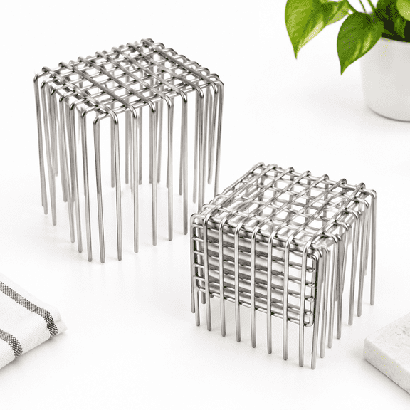 3x4 2 Pack 304 Stainless Steel Downspout Filter Gutter Guard