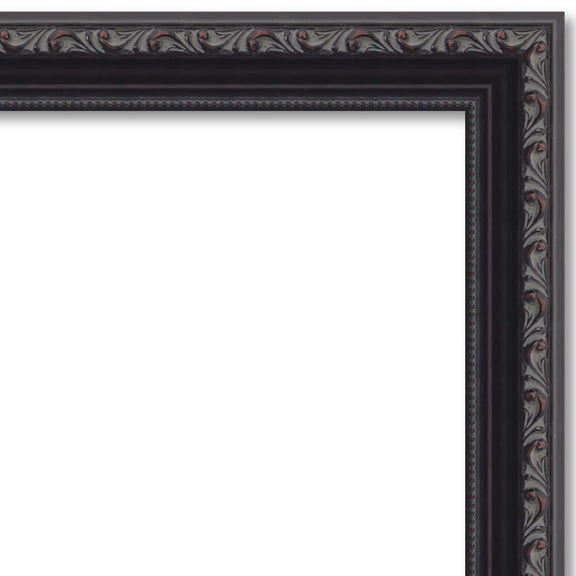 3x4 Antique Red Picture Frame - UV Acrylic, Foam Board Backing, Hanging Hardware