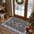 thumbnail image 1 of 3x4 Black Runner Rug, Indoor Low Pile Floor Mat for Entryway Kitchen Bedroom Living Room, 1 of 8