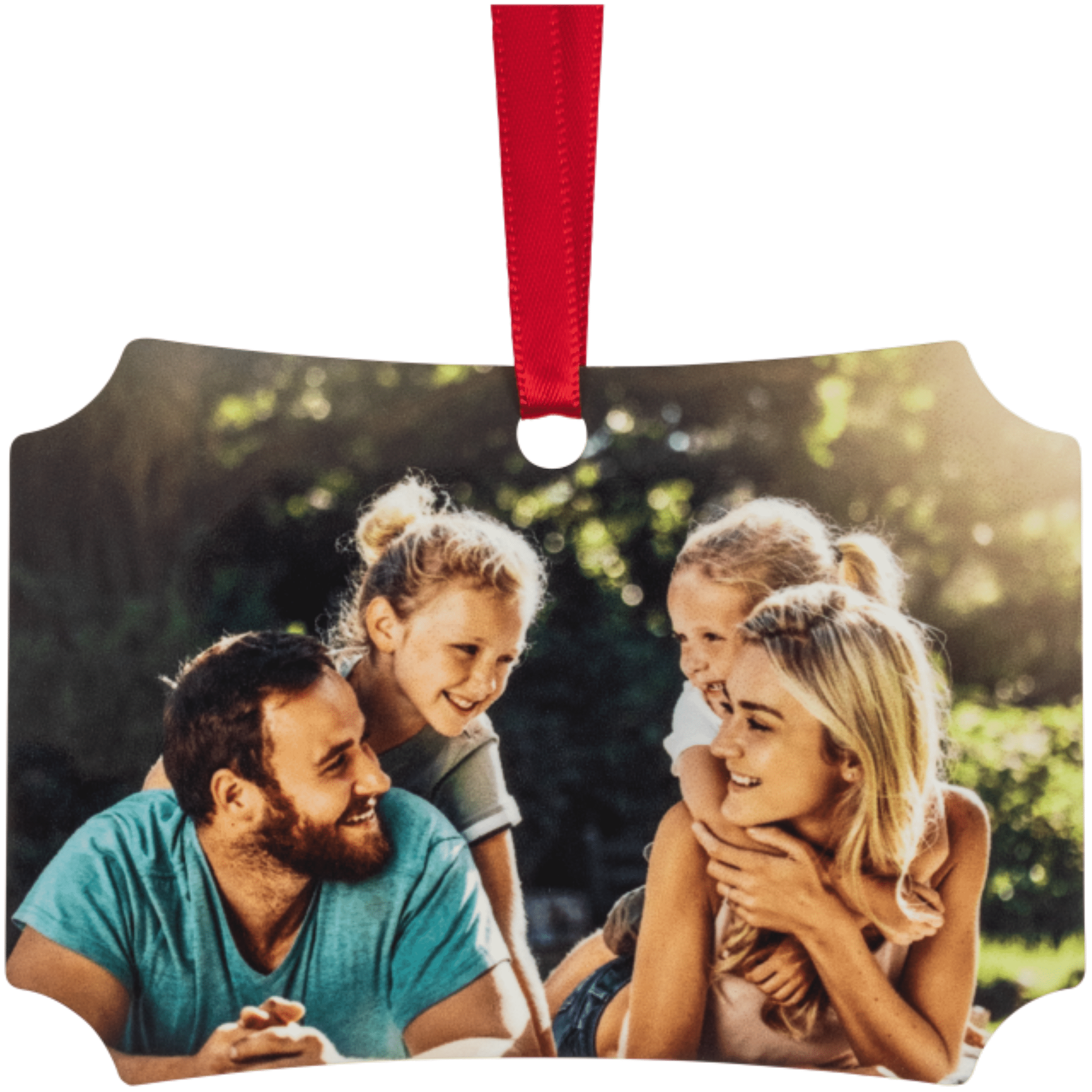 3x4 Decorative Edge Metal Ornament, Double-Sided