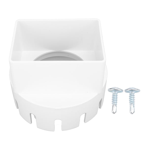 3x4" Gutter Downspout Adapter, Durable PVC Connector For Efficient Water Drainage, Outdoor Use