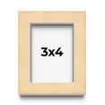 thumbnail image 1 of 3x4 In Frame Beige Real Wood Picture Frame Width 0.75 inches | Interior Frame Depth 0.5 inches |, 1 of 8