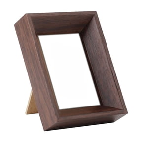 3x4 Inch Mini Wooden Photo Frame for Desktop or Wall Display, Classic Tabletop and Hanging Frame for 2.4x3.2 Inch Photos, Ideal Graduation Gift or Family Keepsake Decor (A)