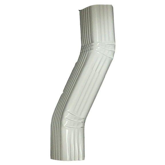 3x4 Off Set Elbow / Style A, Aluminum, White