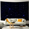 thumbnail image 1 of 3x4m LED Background Curtain White & Blue Starlight Cloth Stage Curtain w/ Remote, 1 of 11