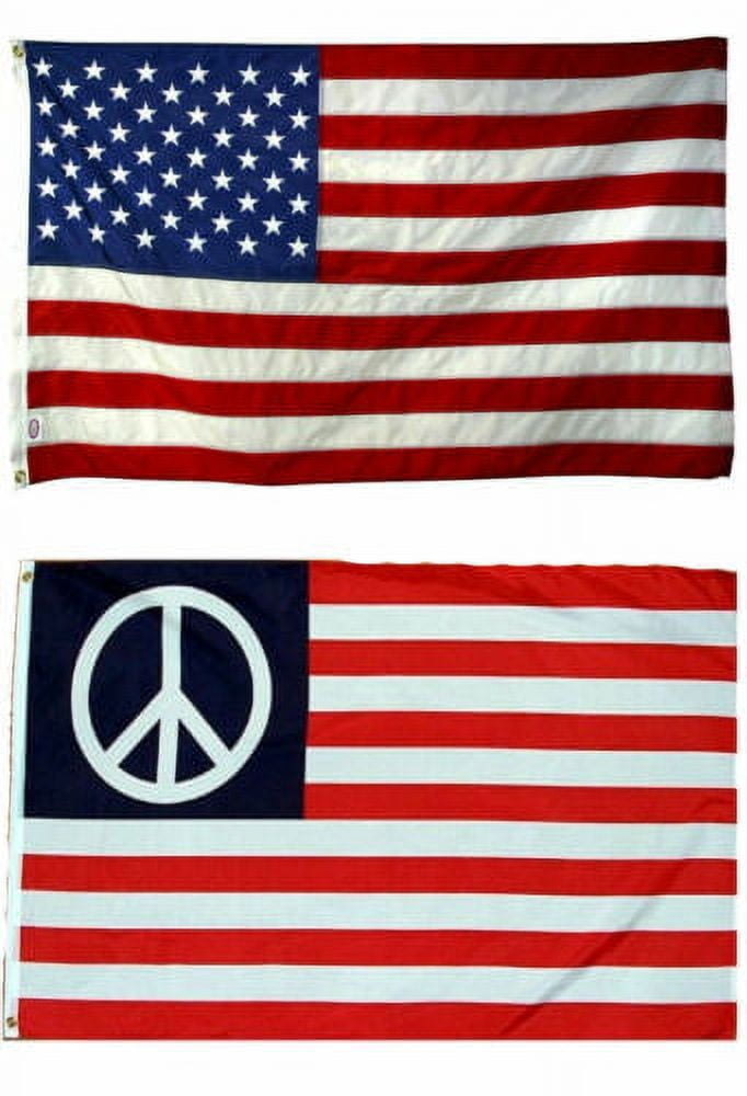 3x5 3'x5' Wholesale Combo Set USA American Peace Solid Symbol Flags Flag (ruf)