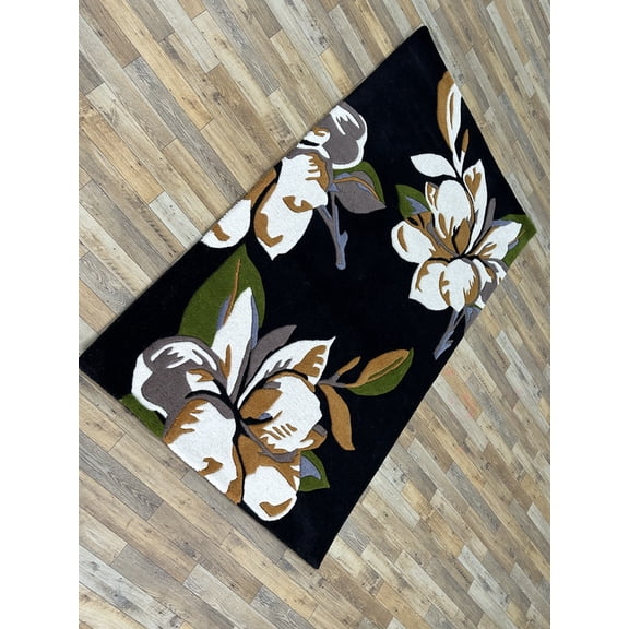 3x5 ,4x6 Brown Beautiful soft Quality Living Room Bedroom office Kitchen Rectangle Design thickness 14 mm