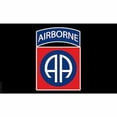 thumbnail image 1 of 3x5 Airborne Ranger Black 82nd Premium Flag House Banner Grommet Polyester 100D, 1 of 3