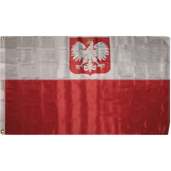 3x5 Ancestral Old Poland Polska Eagle Flag Civil Ensign 3'x5' House Banner 100D