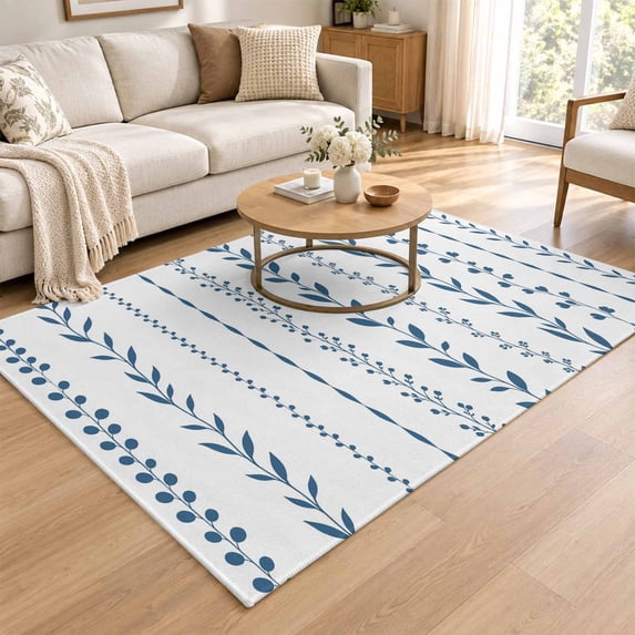 3x5 Area Rug, Modern Minimalist Low Pile Washable Rugs for Entryway ...