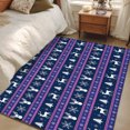 Large Recctangle Rugs 3x5 Area Rugs, Christmas Non-Skid Rubber Backing Large Rectangle Rugs ...