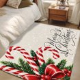 Rectangle Christmas Rug 3x5 Area Rugs, Christmas Non-Skid Rubber Backing Large Rectangle Rugs ...