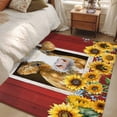thumbnail image 1 of 3x5 Area Rugs, Cows Sunflowers Non-Skid Rubber Backing Large Rectangle Rugs - Living Room Bedroom Home Office, Spring Floral Bees Farmhouse Barn Indoor Floor Mat Carpets Washable Rug, 1 of 9