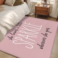 3x5 Area Rugs, Pink Non-Skid Rubber Backing Large Rectangle Rugs ...