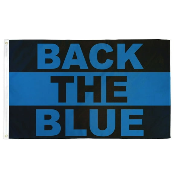 3x5 Back the Blue Police Polyester Flag Banner Pennant