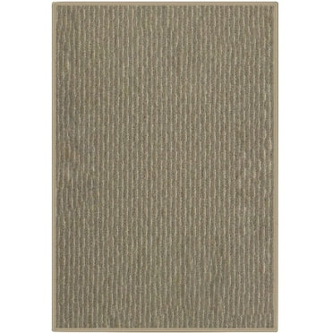 3x5' Bayou Beige - Indoor Outdoor Custom Cut Area Rug Carpet Runners with a Premium Fabric Finished Edges