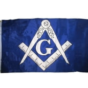 3x5 Blue and White Masonic Lodge Mason Flag 3x5 Freemason Banner Grommets