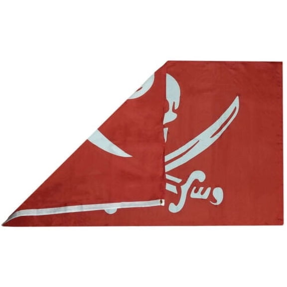 3x5 Calico Jack Rackham Pirate Blood Red White Woven Poly Nylon 5x3 Flag Banner