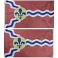 thumbnail image 1 of 3x5 City of St. Louis Missouri 2 Faced 2-ply Wind Resistant Flag 3x5ft, 1 of 4