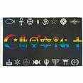thumbnail image 2 of Coexist Rainbow Flag Banner – 3x5 FT Gay Pride Peace Symbol, Religious Tolerance, Multicolor 2 of 5