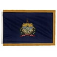thumbnail image 1 of 3x5' DURAWAVEZ VERMONT NYLON INDOOR FLAG FINISHED WITH POLEHEM AND FRINGE, 1 of 1