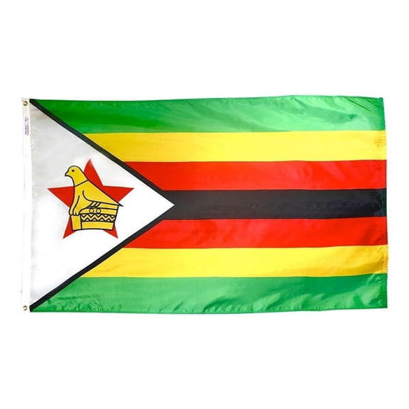 3x5' DURAWAVEZ ZIMBABWE NYLON FLAG CH&G