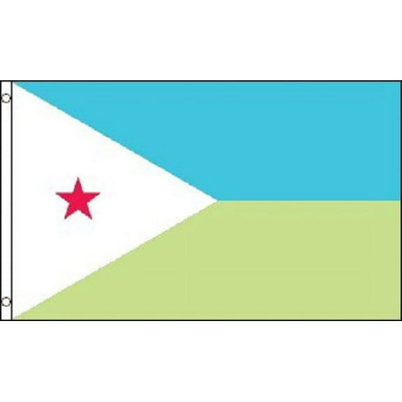 3x5 Djibouti Flag Horn of Africa Banner Republic Pennant
