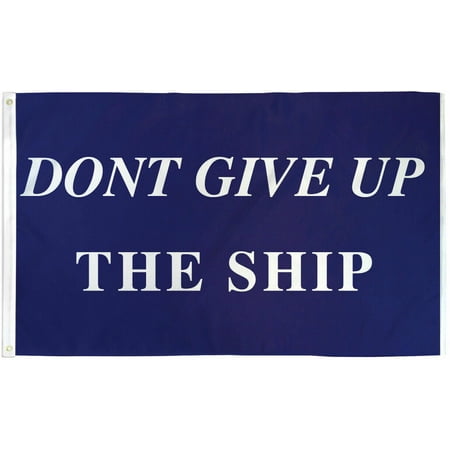 3x5 Don't Give Up The Ship US Historical Polyester Flag Commodore Perry