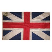 3x5 Embroidered Great Britain Kings Colors 300D Nylon Flag 3x5 With 2 Clips