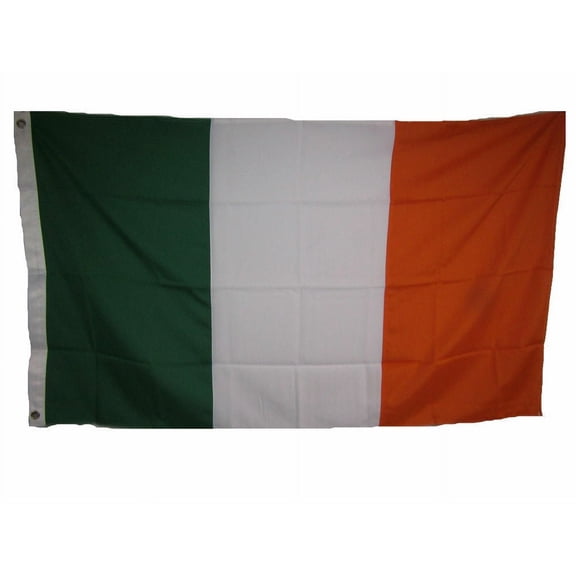 3x5 Embroidered Ireland Irish Orange White Green 210D Nylon Flag 3'x5' Clips