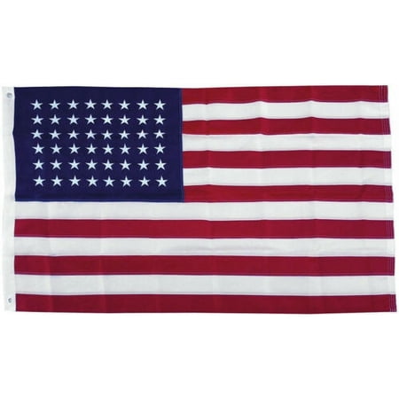 3x5 Embroidered Sewn USA 48 Stars Old Glory 210D Nylon Flag 3'x5' 48 Star