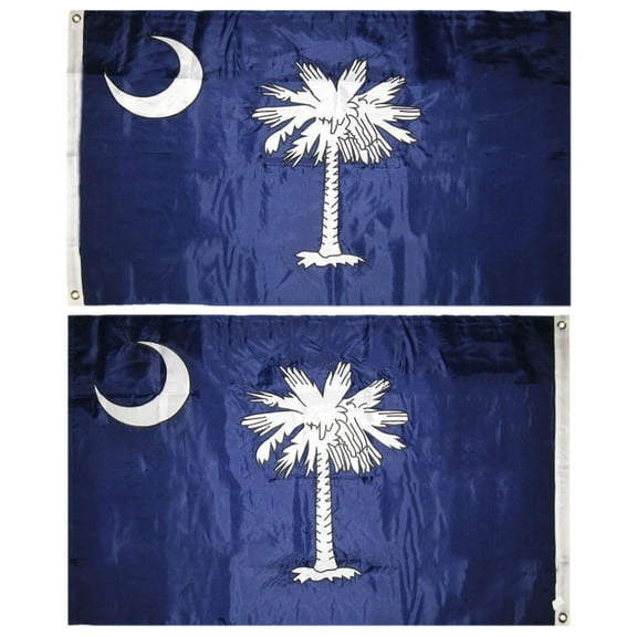 3x5 Embroidered State Of South Carolina SC Double Sided 200D Nylon Flag 3'x5'